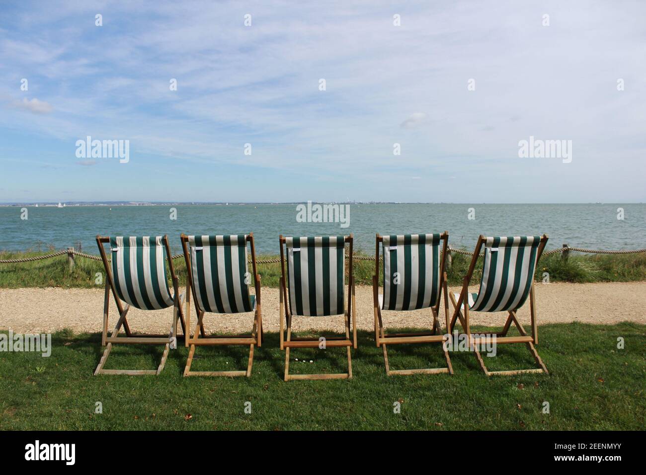 Sea side deck chairs hires stock photography and images Alamy