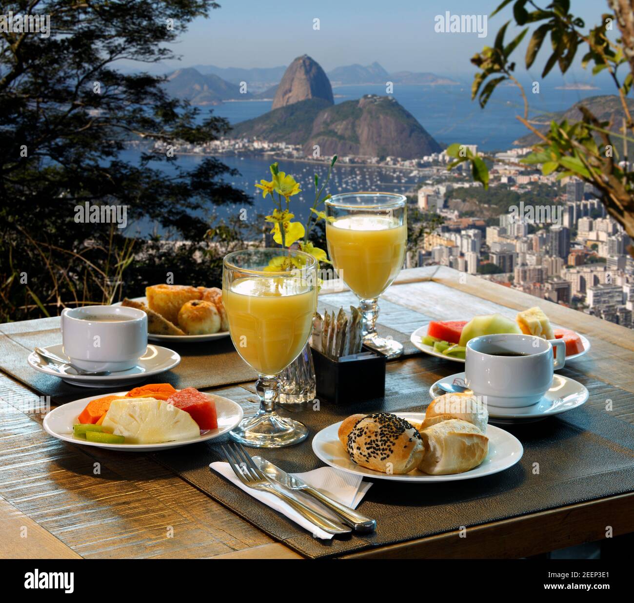 Breakfast Rio de Janeiro Stock Photo Alamy