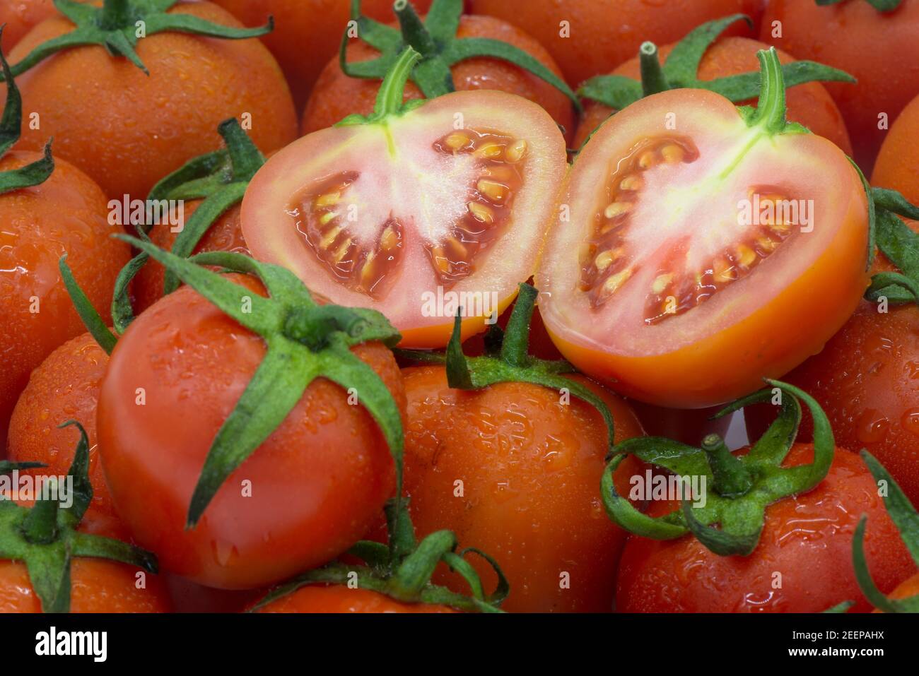 Winter tomatoes Stock Photo