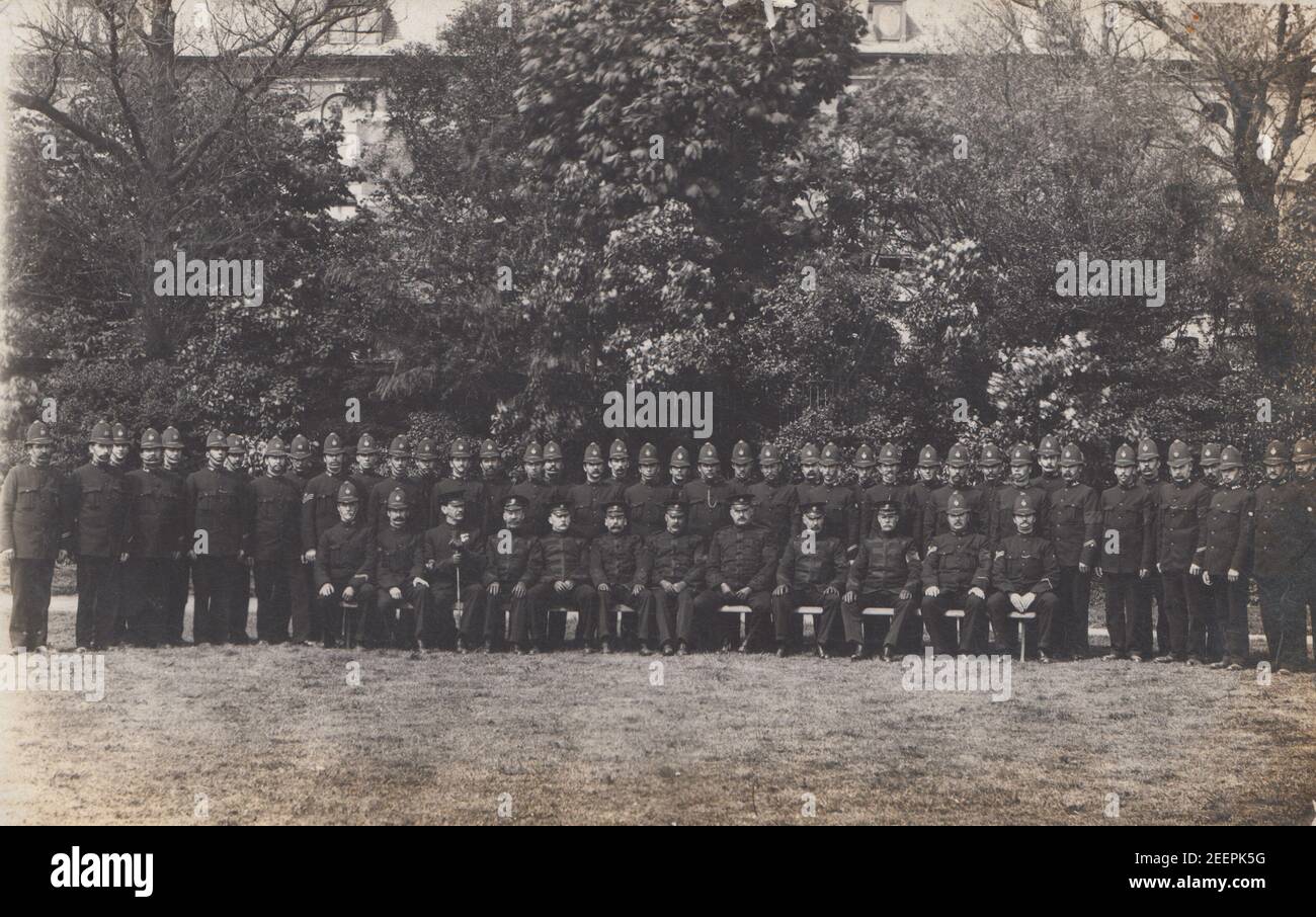 Large Group of British Police officers Stock Photo Alamy