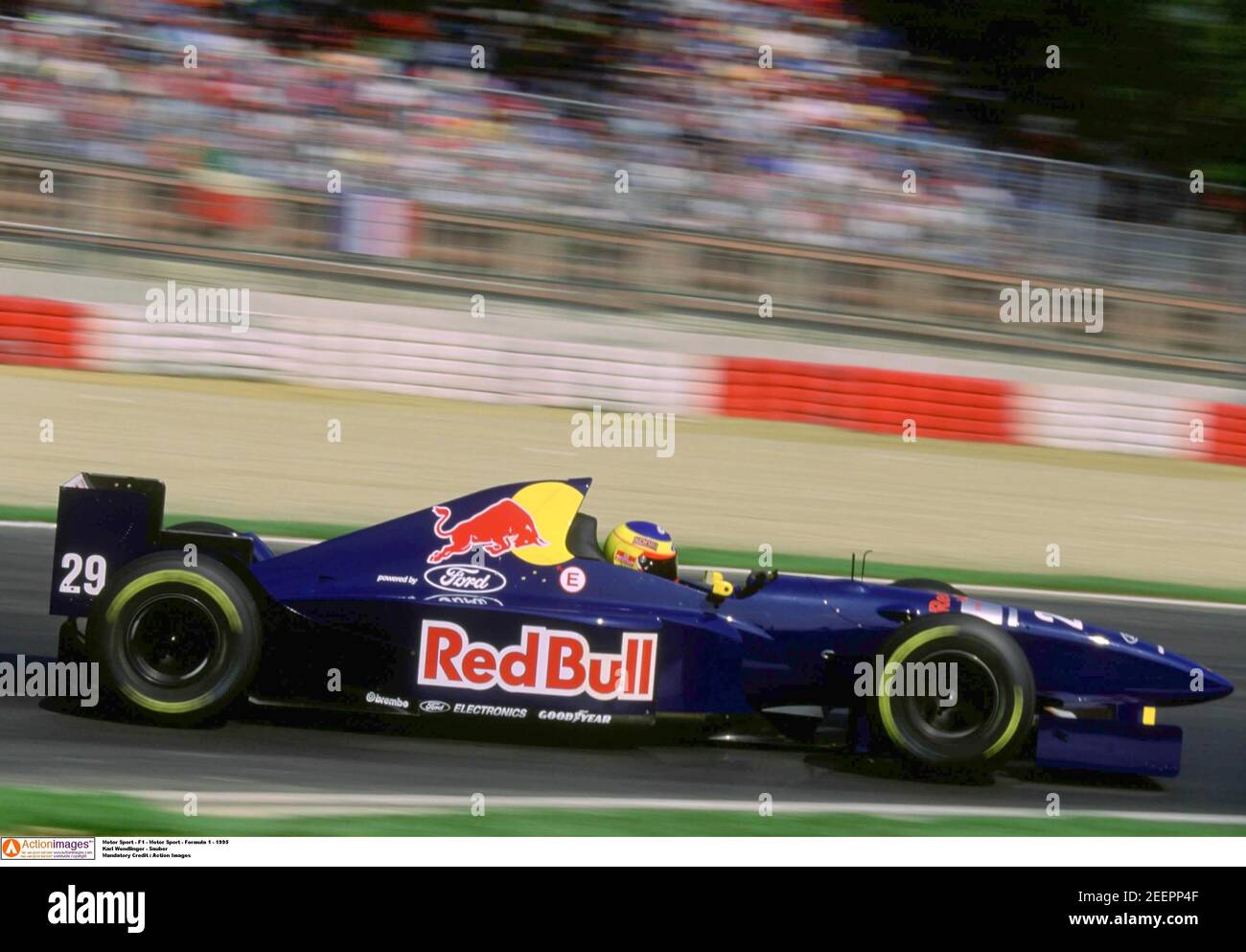 Motor Sport - F1 - Motor Sport - Formula 1 - 1995  Karl Wendlinger - Sauber  Mandatory Credit : Action Images Stock Photo