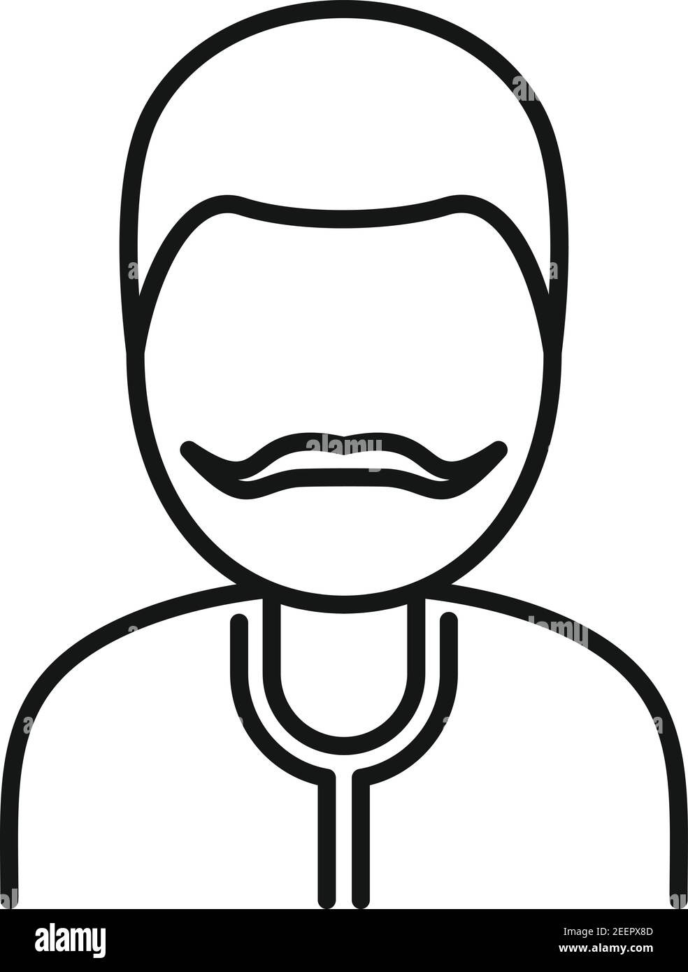 Winemaker man icon, outline style Stock Vector