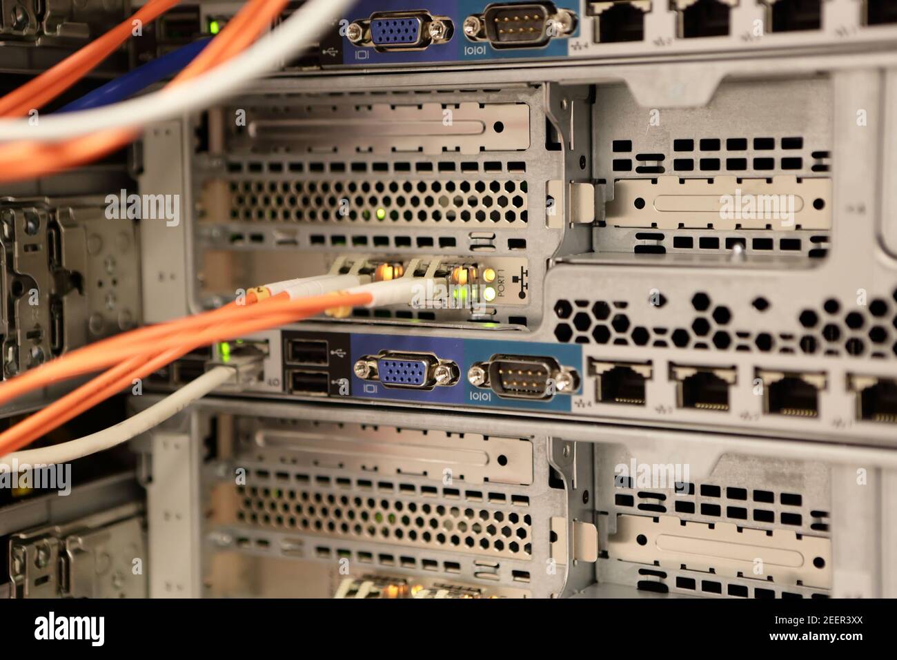 Details of switching equipment in the data processing center Stock