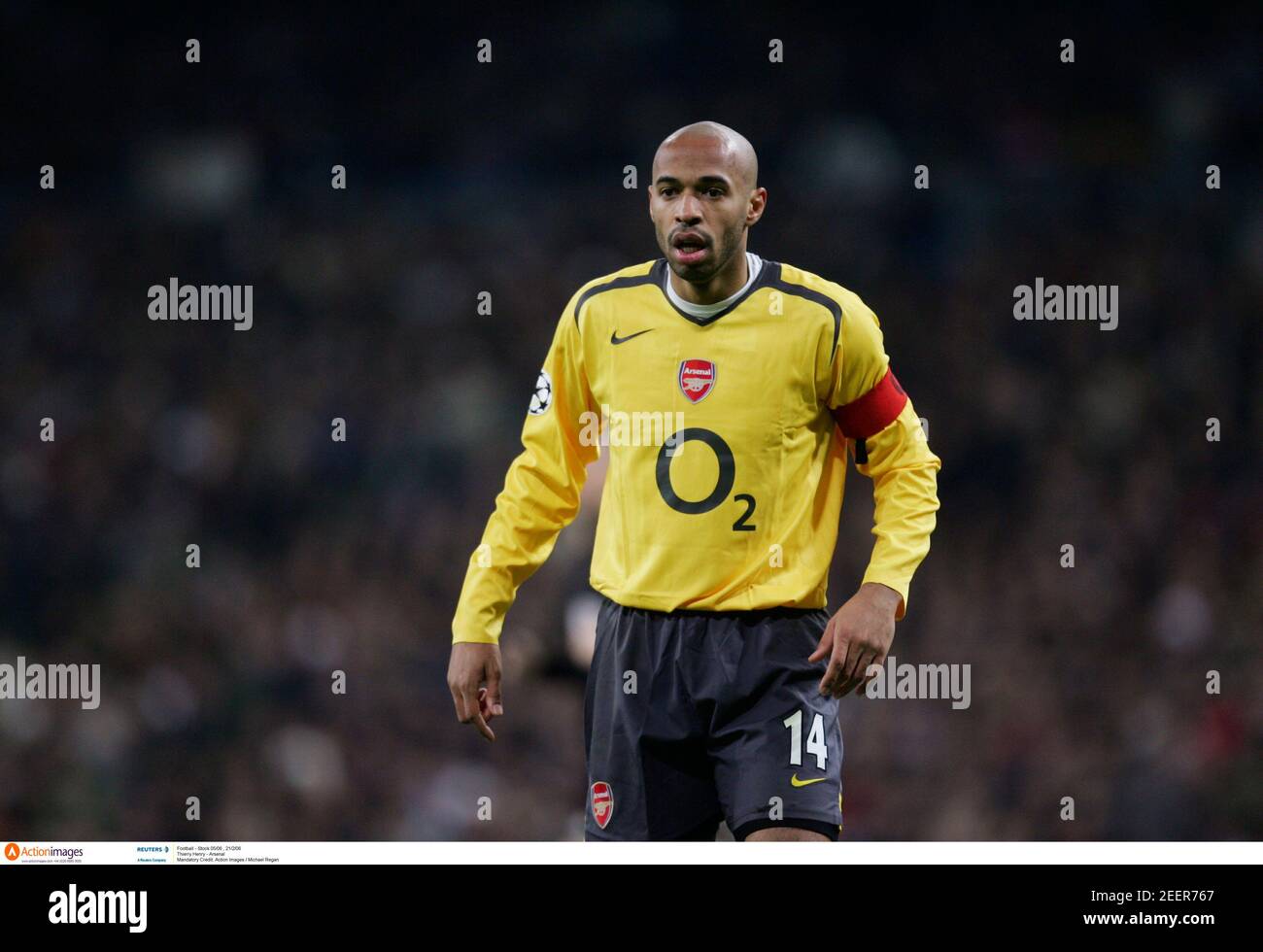 Football - Stock 05/06 , 21/2/06 Thierry Henry - Arsenal Mandatory Credit:  Action Images / Michael Regan Stock Photo - Alamy