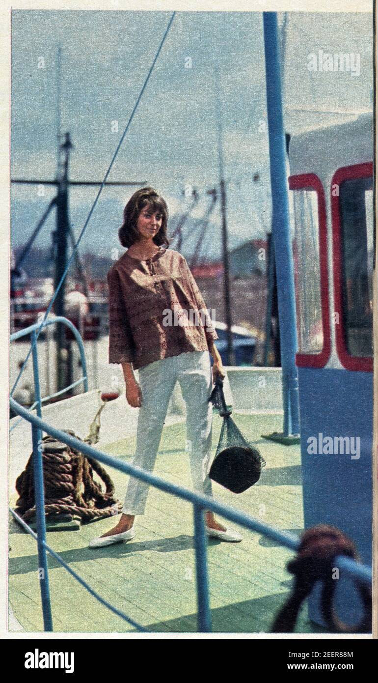 Publicité ancienne. Mode femme. 1960 Stock Photo