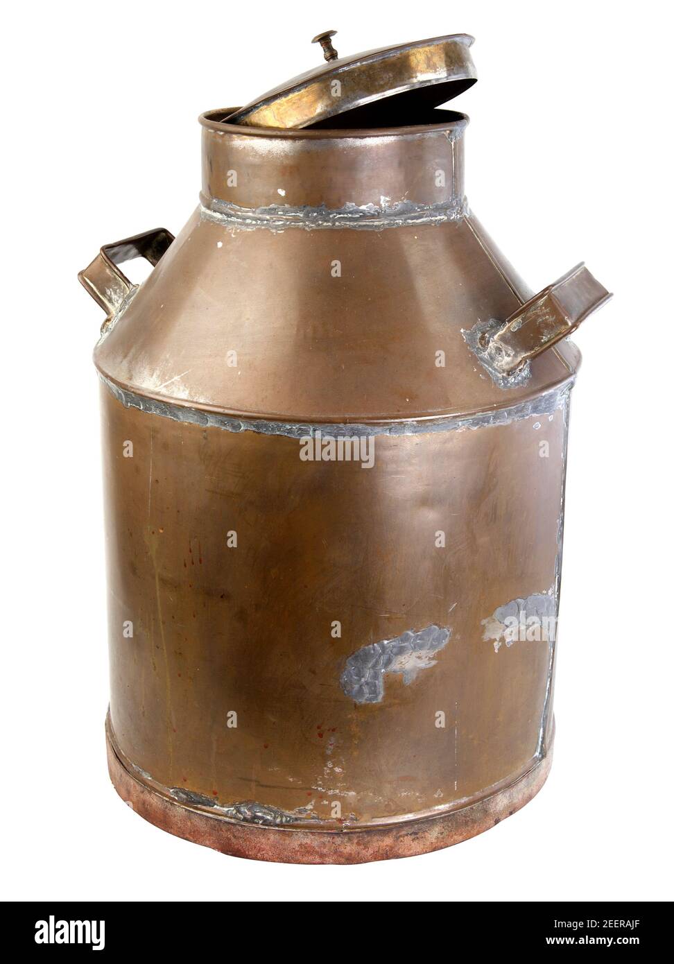 milk cans made of copper Stock Photo Alamy