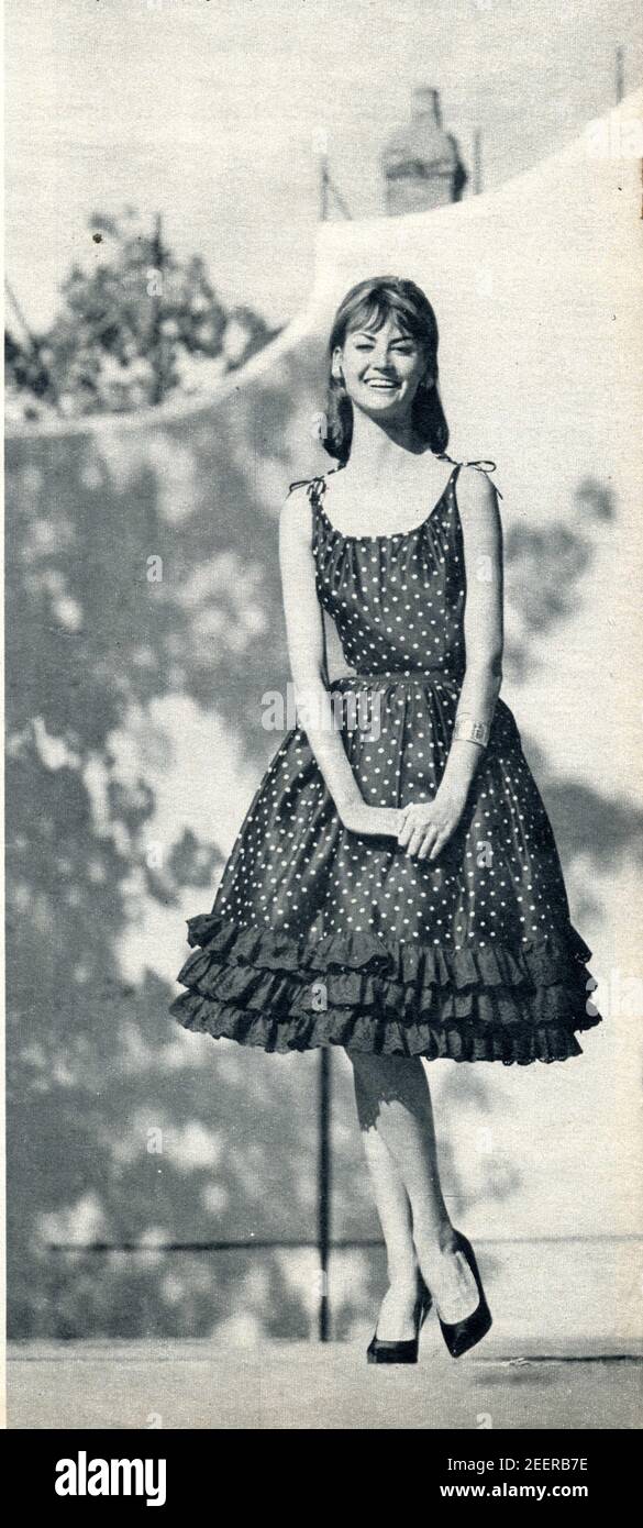 Publicité ancienne. Mode femme. 1960 Stock Photo