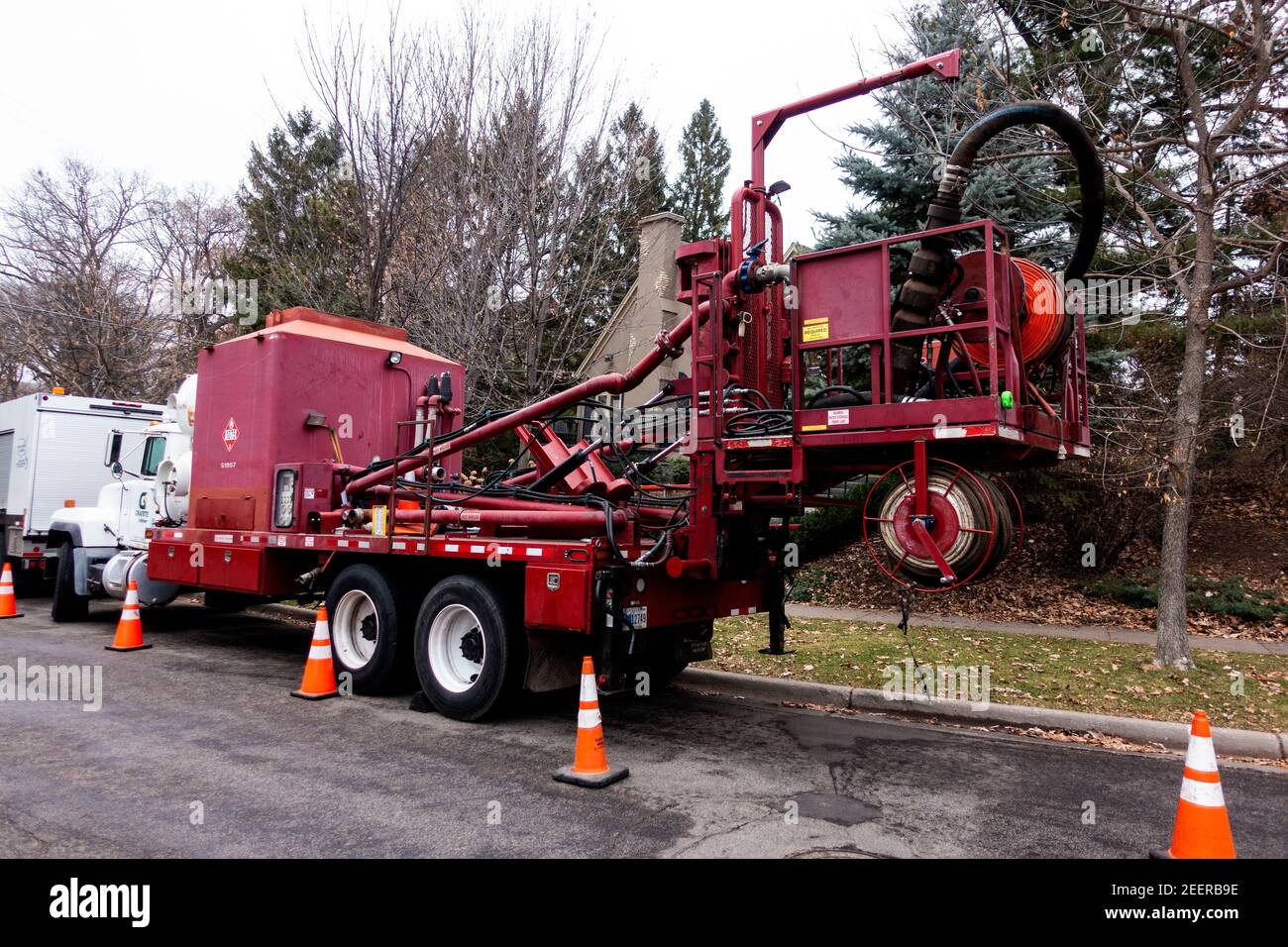 Sewer and street maintenance truck. St Paul Minnesota MN USA Stock Photo