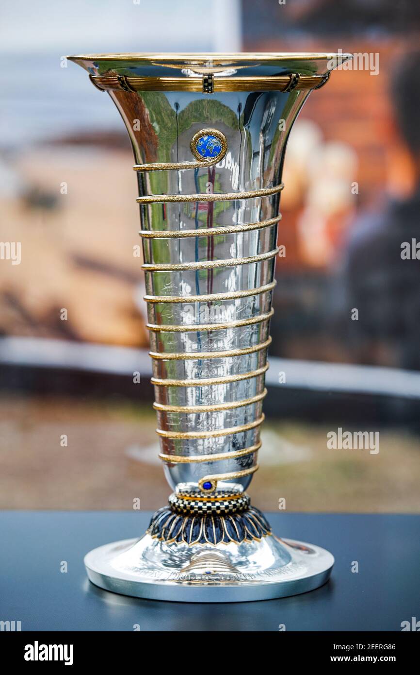 F1 drivers championship trophy hi-res stock photography and images - Alamy