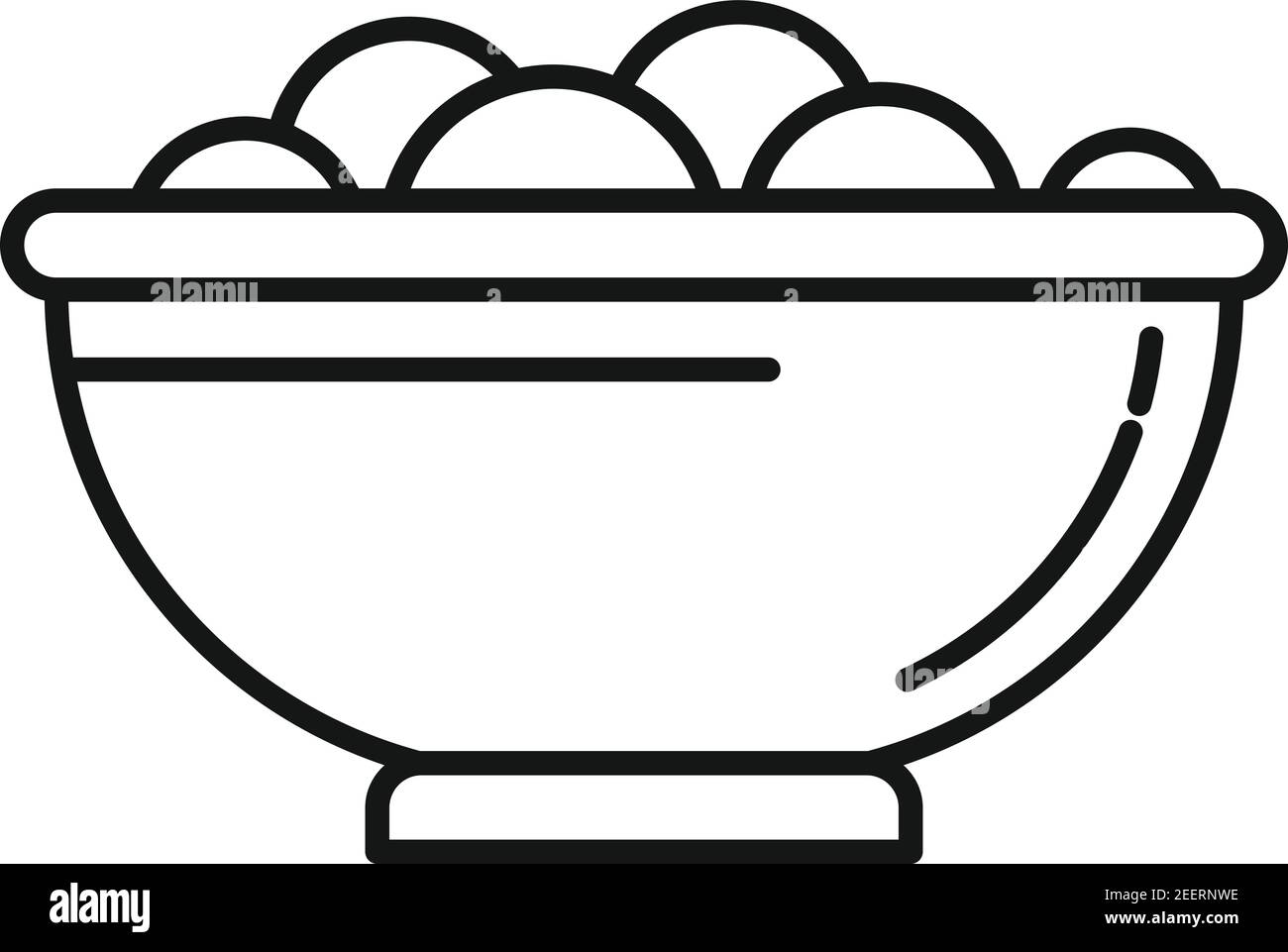 Food bowl icon, outline style Stock Vector Image & Art Alamy