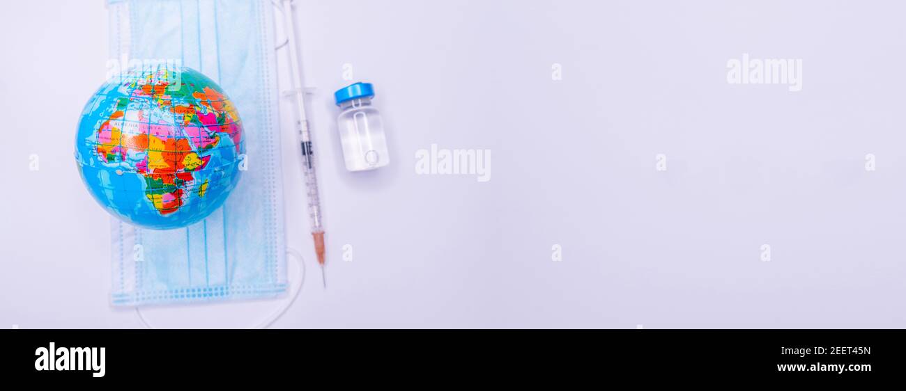 Medical drug vaccine syringe needle hypodermic injection treatment on ...