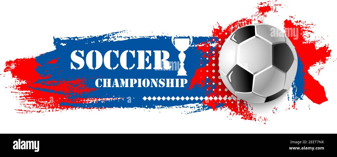 Soccer champion logo Royalty Free Vector Image