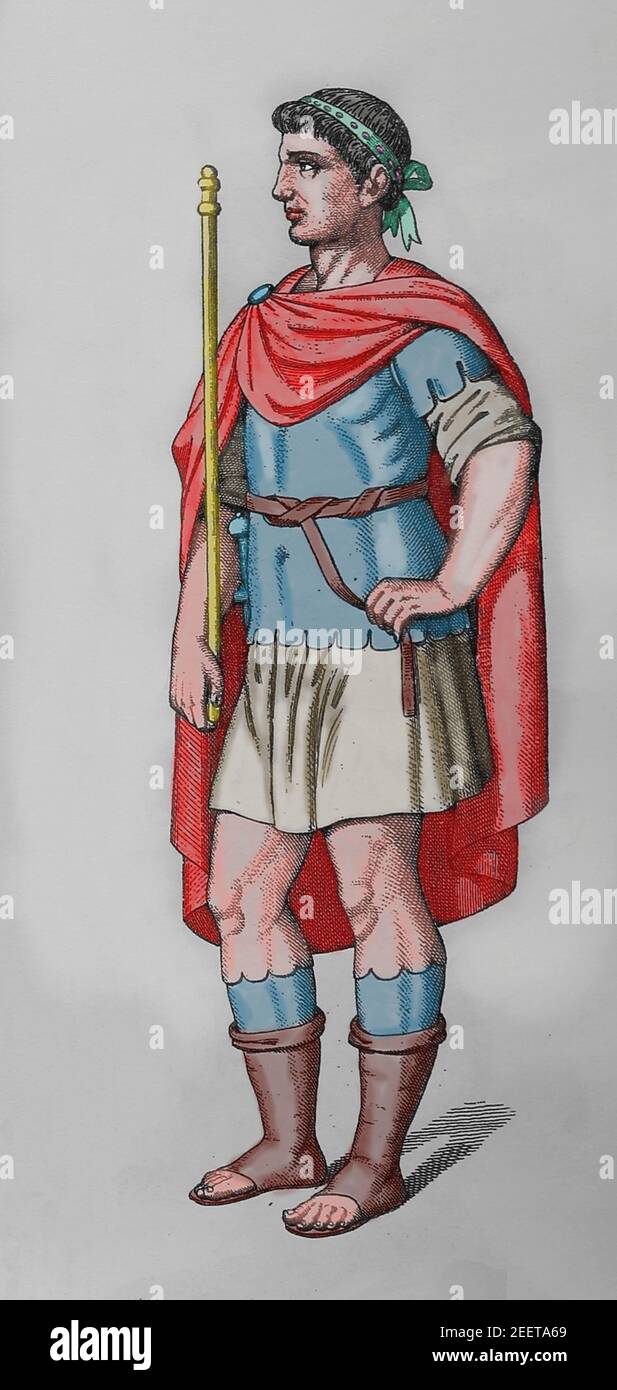 Theodosius I (347-395). Roman emperor form 379-395. Stock Photo