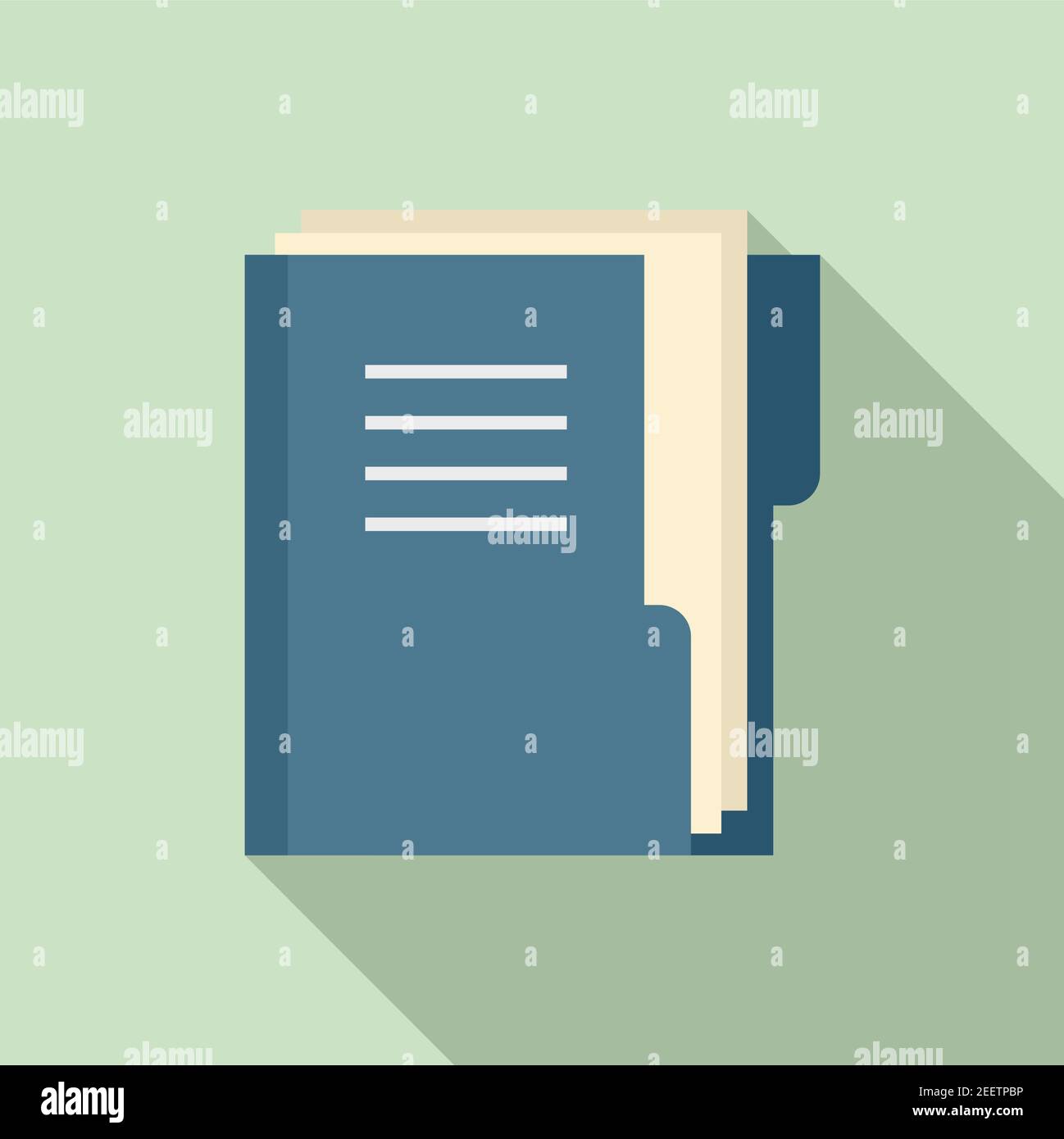 Office manager doc folder icon, flat style Stock Vector Image & Art - Alamy