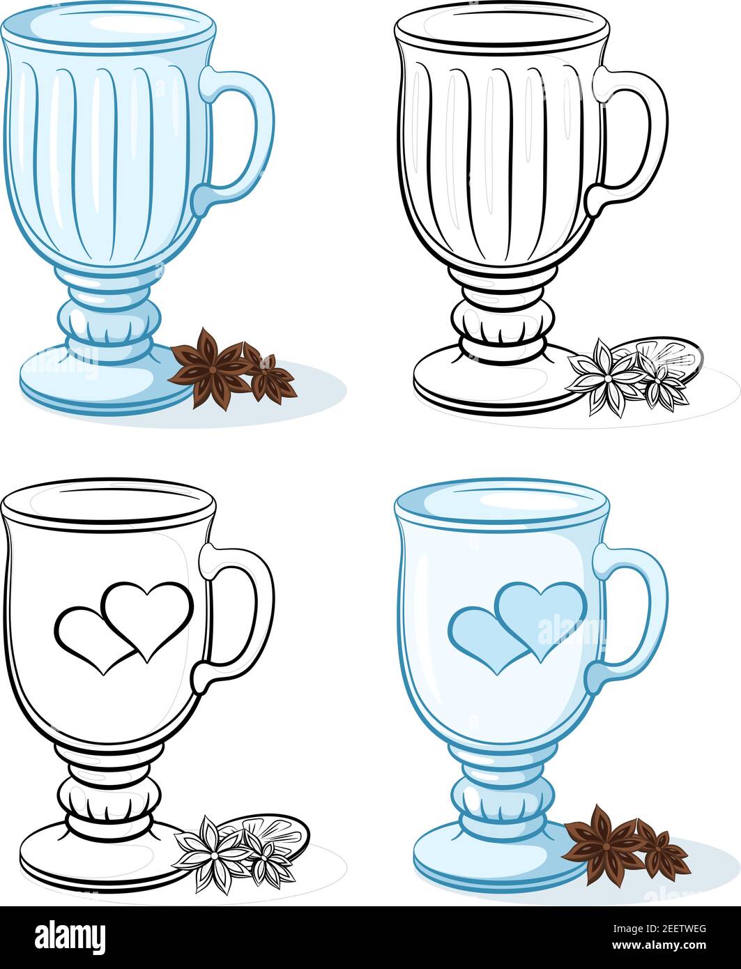 Glasses Goblets Stock Vector