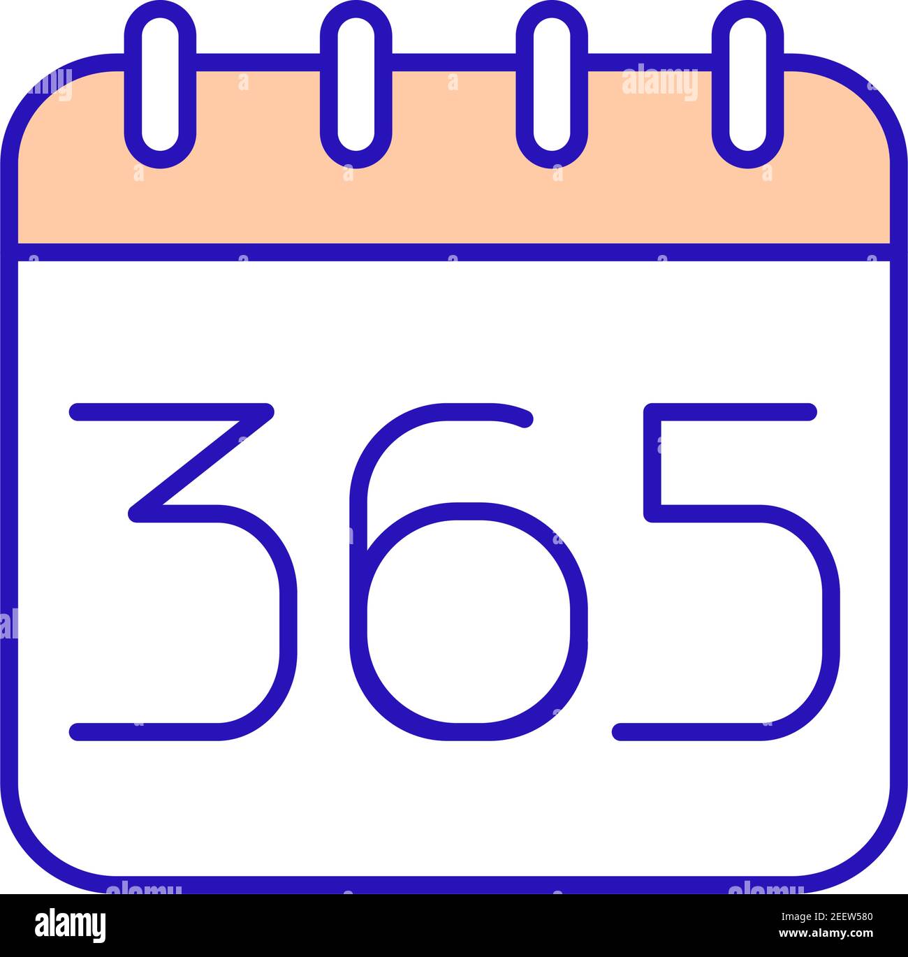 Calendar for year RGB color icon Stock Vector Image & Art - Alamy