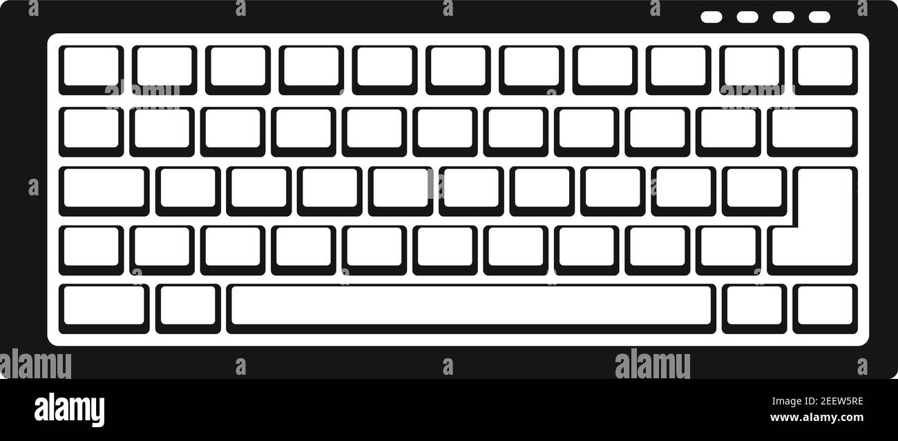 Keyboard icon, simple style Stock Vector Image & Art - Alamy