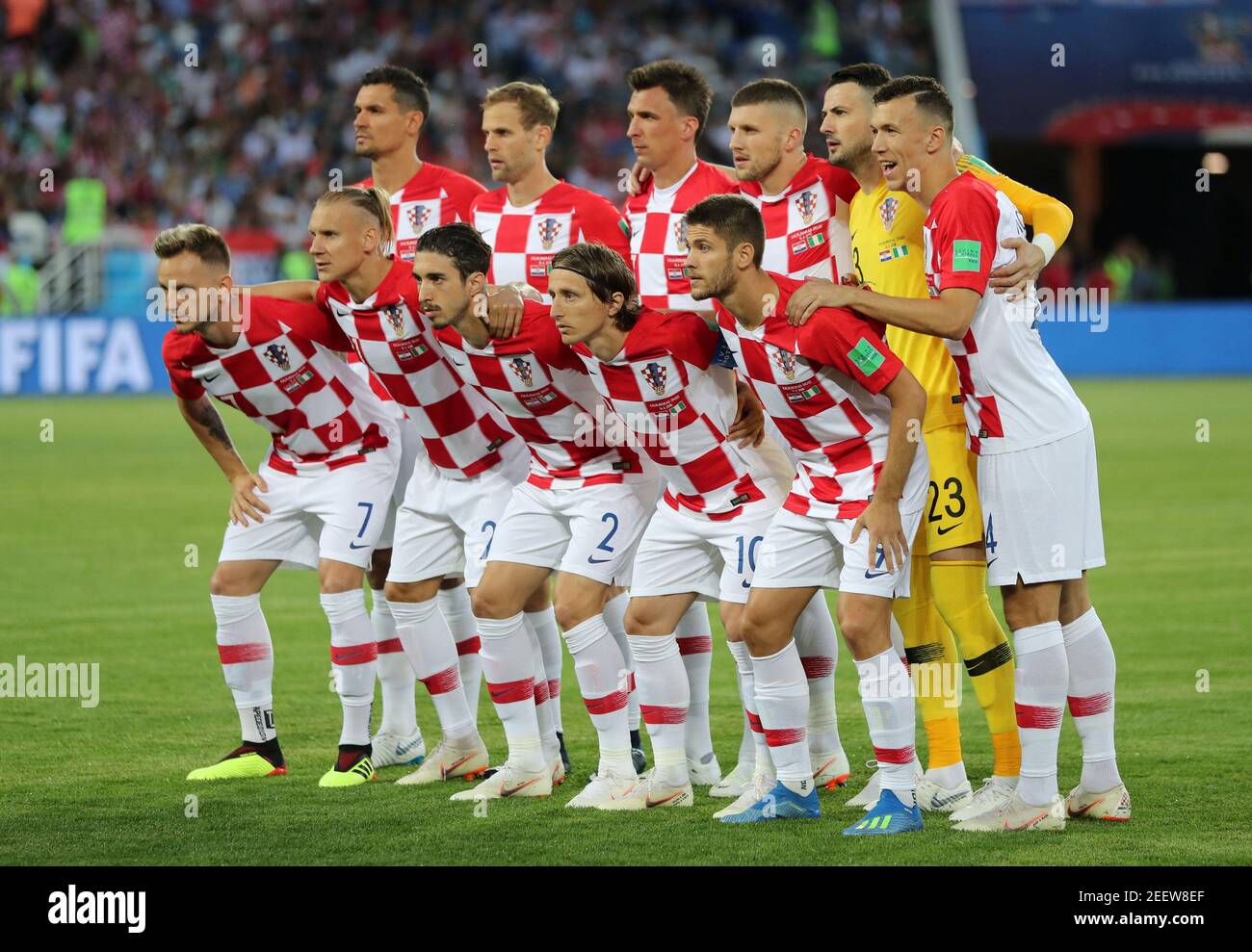 Soccer Football World Cup Group D Croatia Vs Nigeria Kaliningrad Stadium Kaliningrad Russia June 16 18 Croatia Team Group Before The Match Reuters Ivan Alvarado Stock Photo Alamy