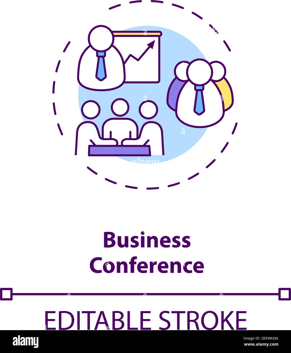 Business conference concept icon Stock Vector Image & Art Alamy
