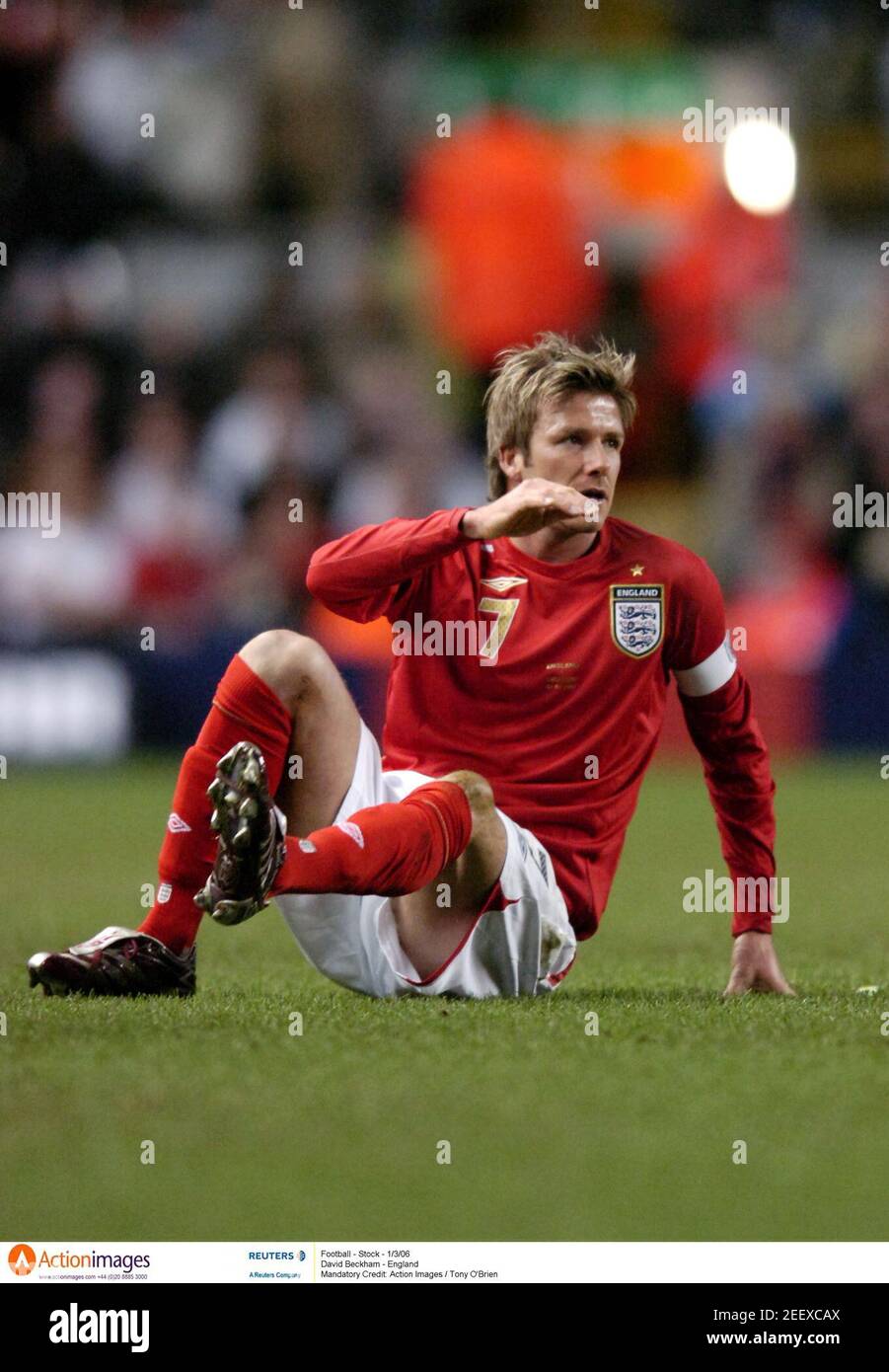 Football - Stock - 1/3/06 David Beckham - England Mandatory Credit: Action Images / Tony O'Brien Stock Photo - Alamy Football - Stock - 1/3/06 David Beckham - England Mandatory Credit: Action Images / Tony O'Brien Stock Photo - Alamy
