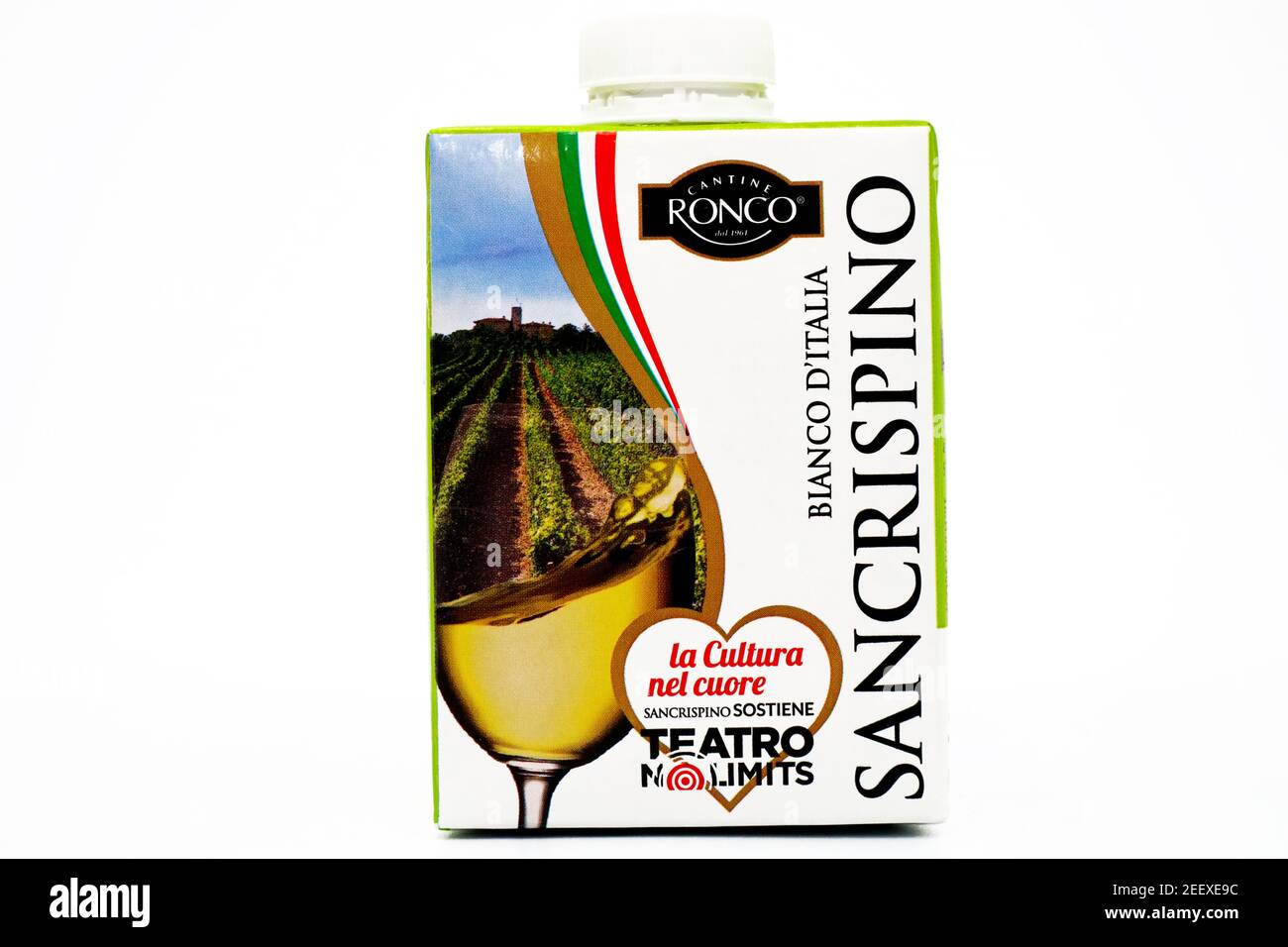 SANCRISPINO Cantine Ronco Italian White Wine Stock Photo - Alamy