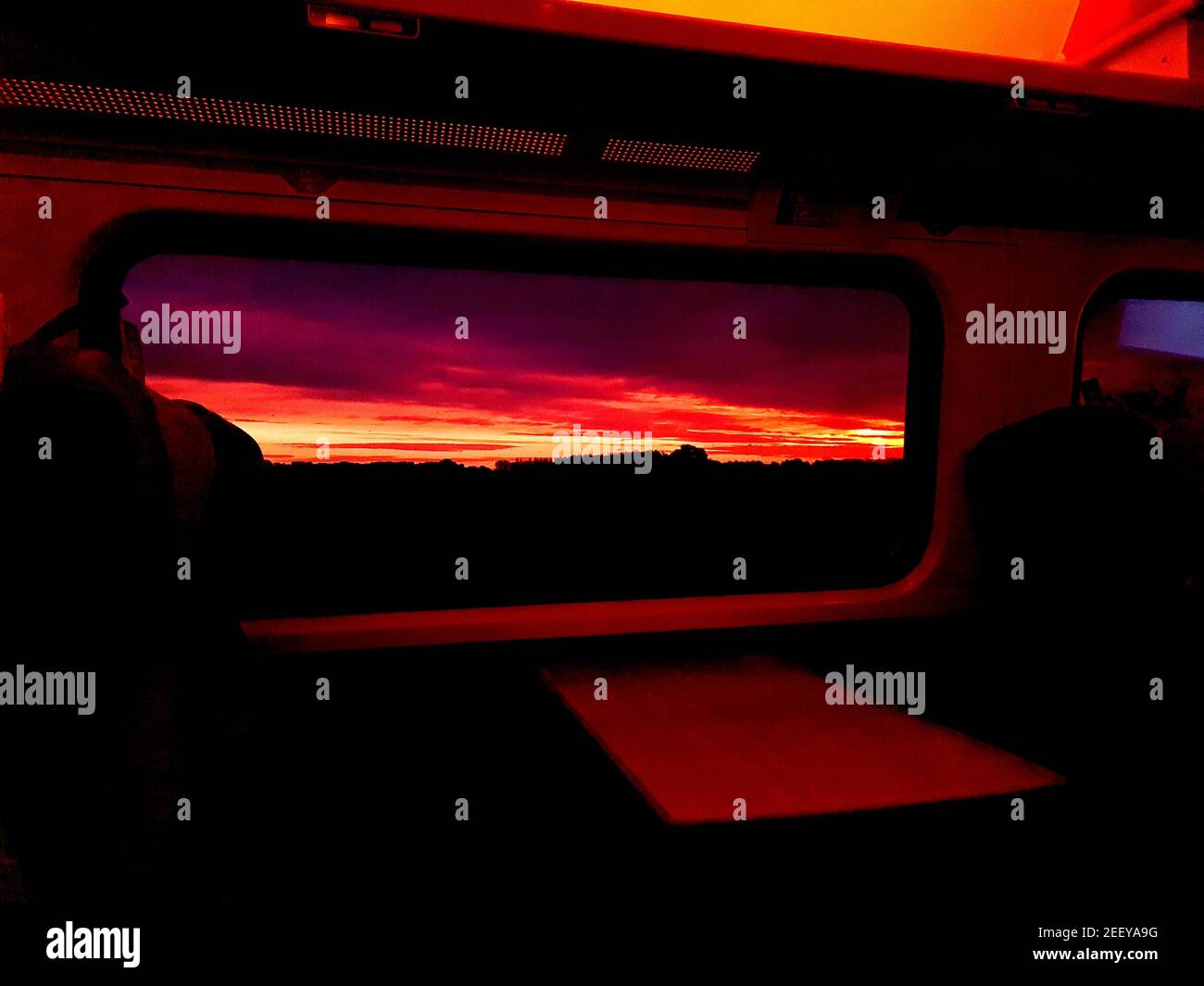 Train Ride Home Stock Photo Alamy