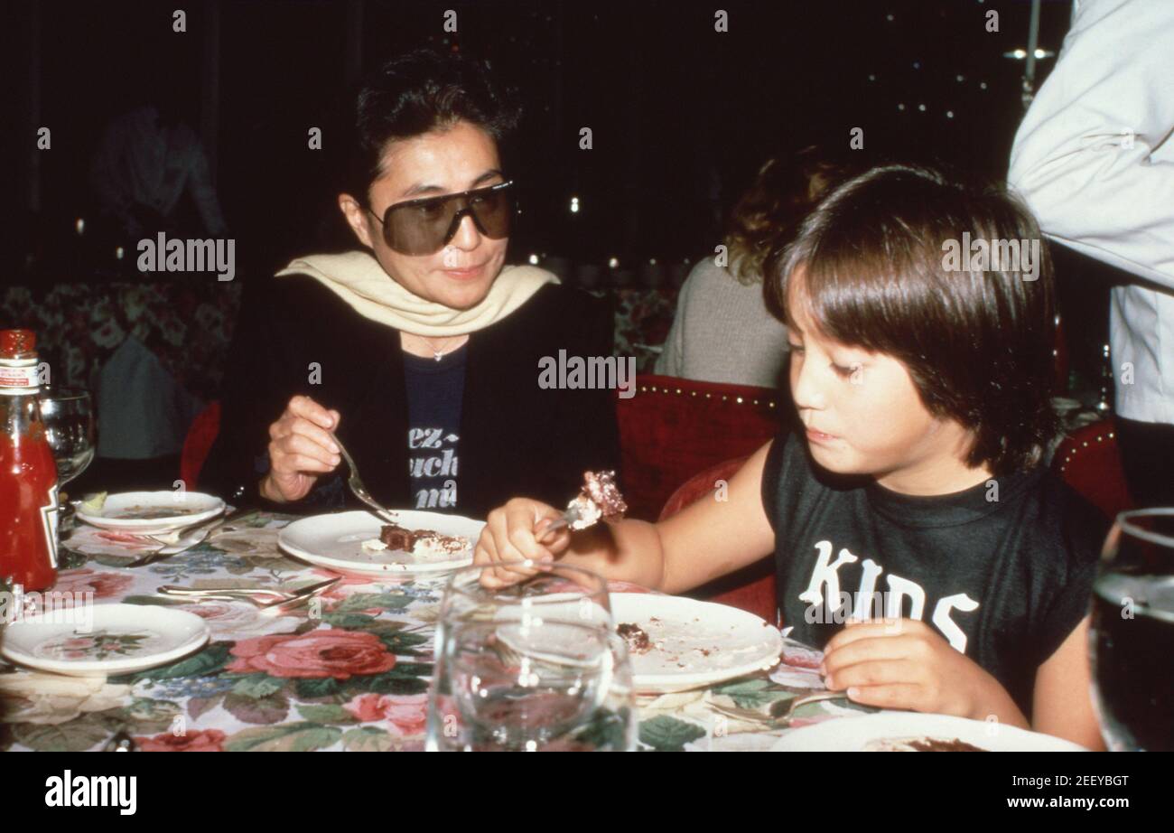 Sean Lennon at Sean Lennon’s 11th birthday. October 9, 1986. Credit