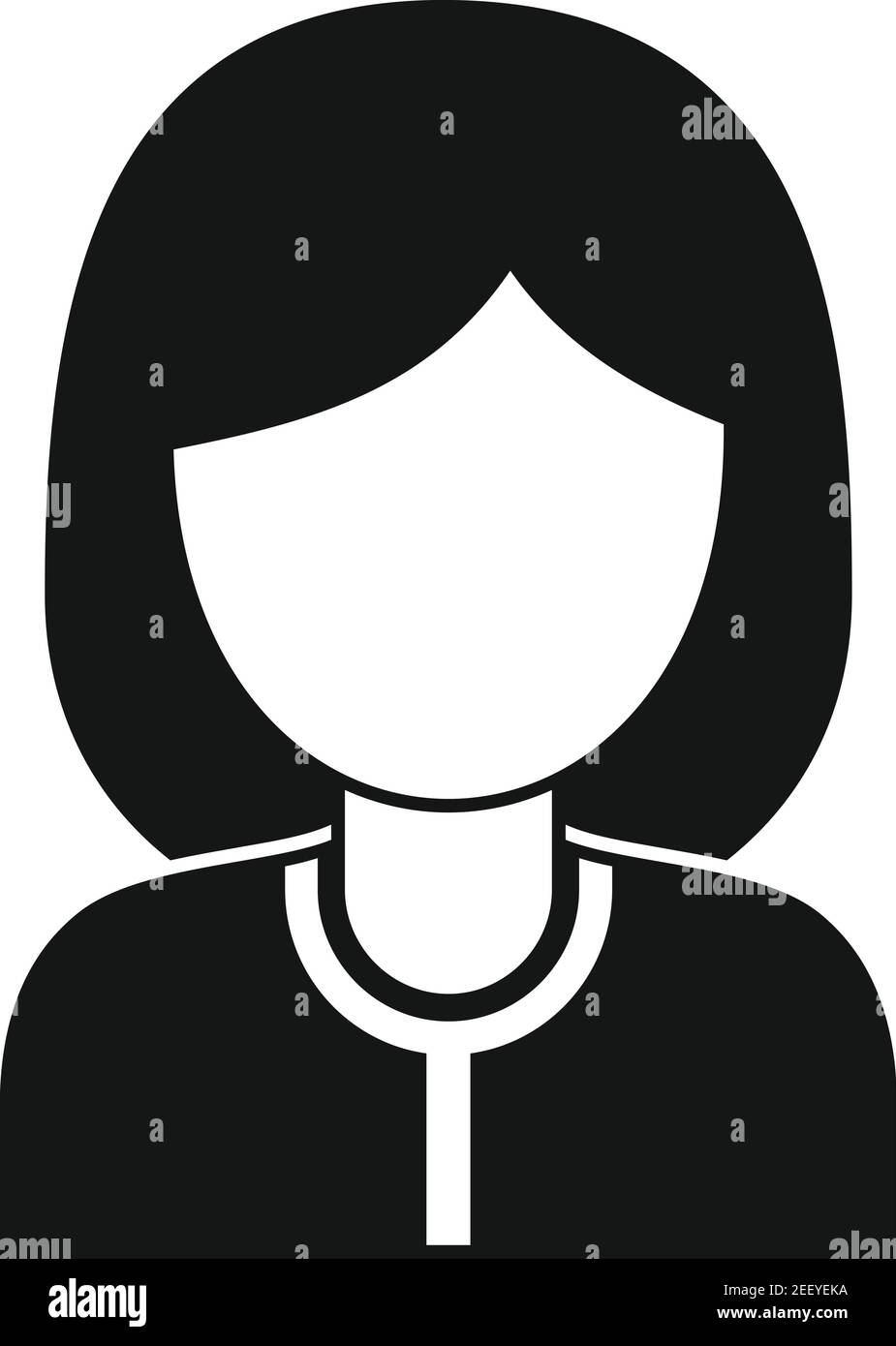 Tv press person icon, simple style Stock Vector