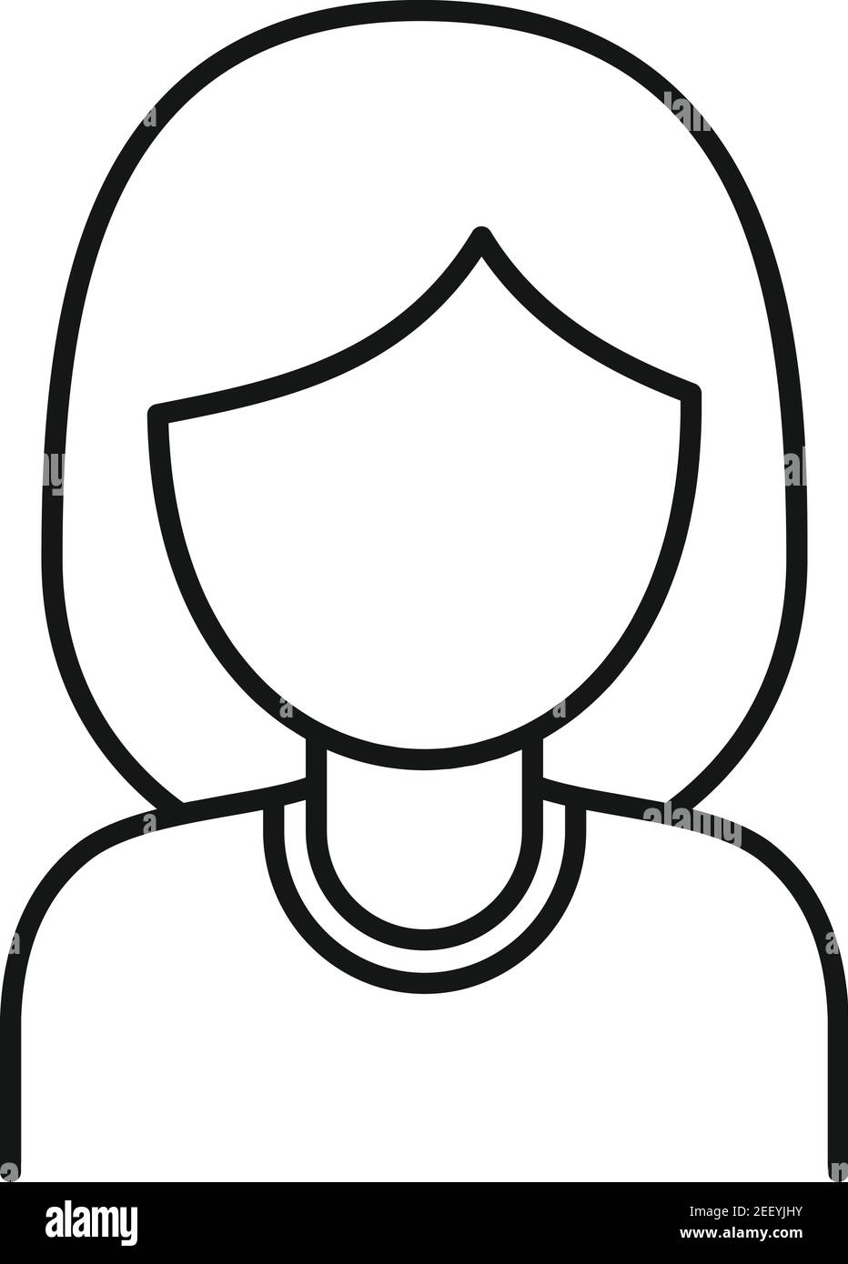 Tv press person icon, outline style Stock Vector