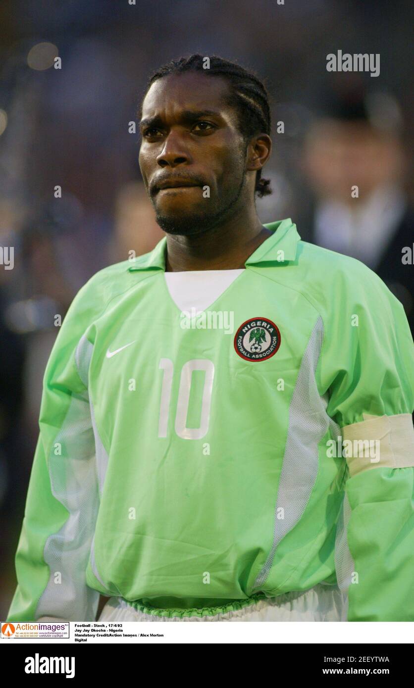 Football Stock 17 4 02 Jay Jay Okocha Nigeria Mandatory Credit Action Images Alex Morton Digital Stock Photo Alamy