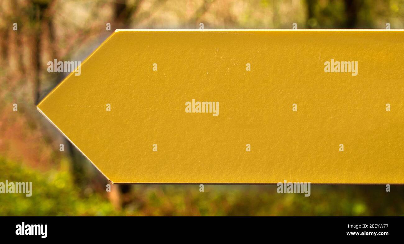 Signal arrow at forest Stock Photo - Alamy
