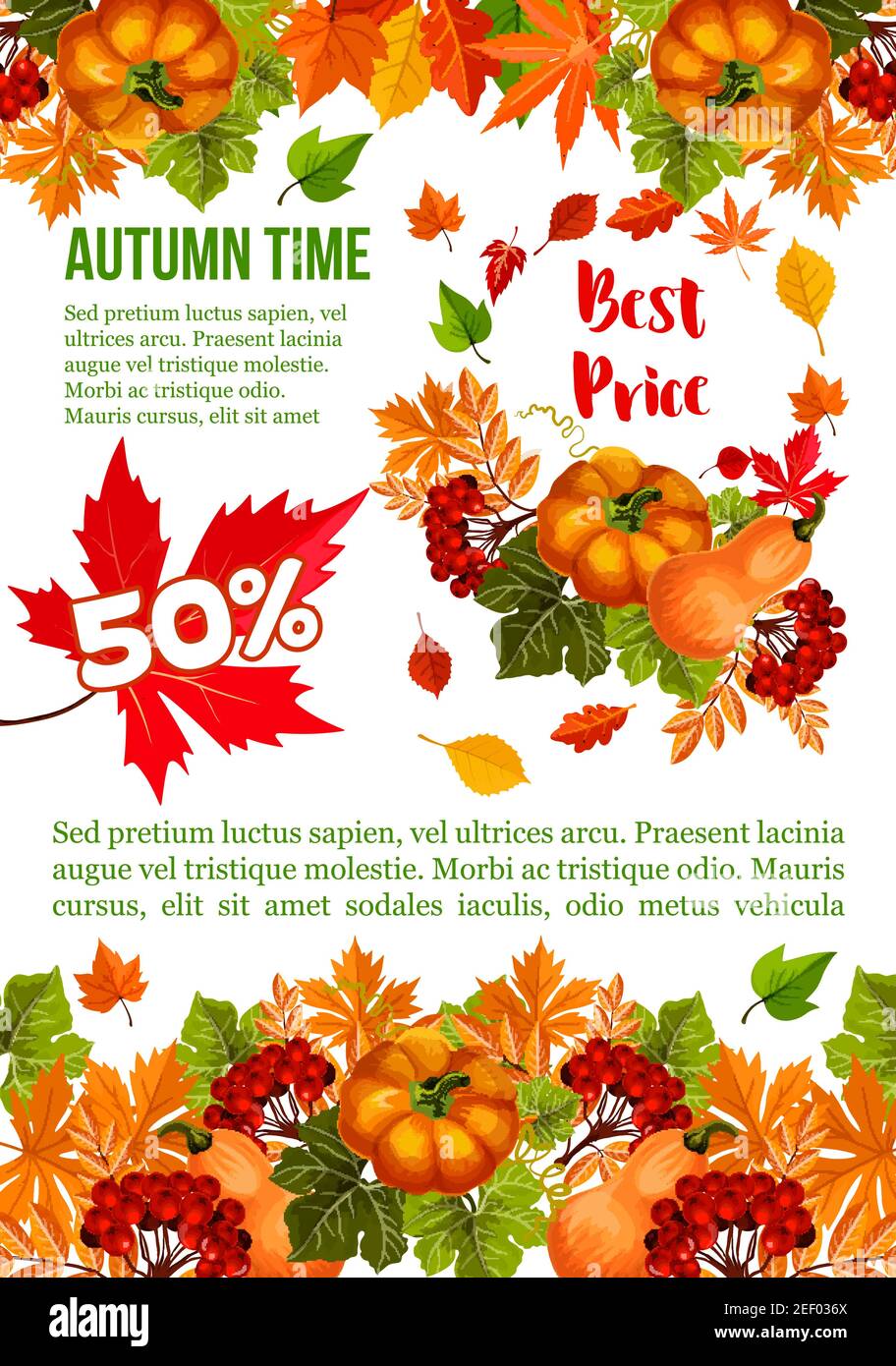 Autumn harvest specials