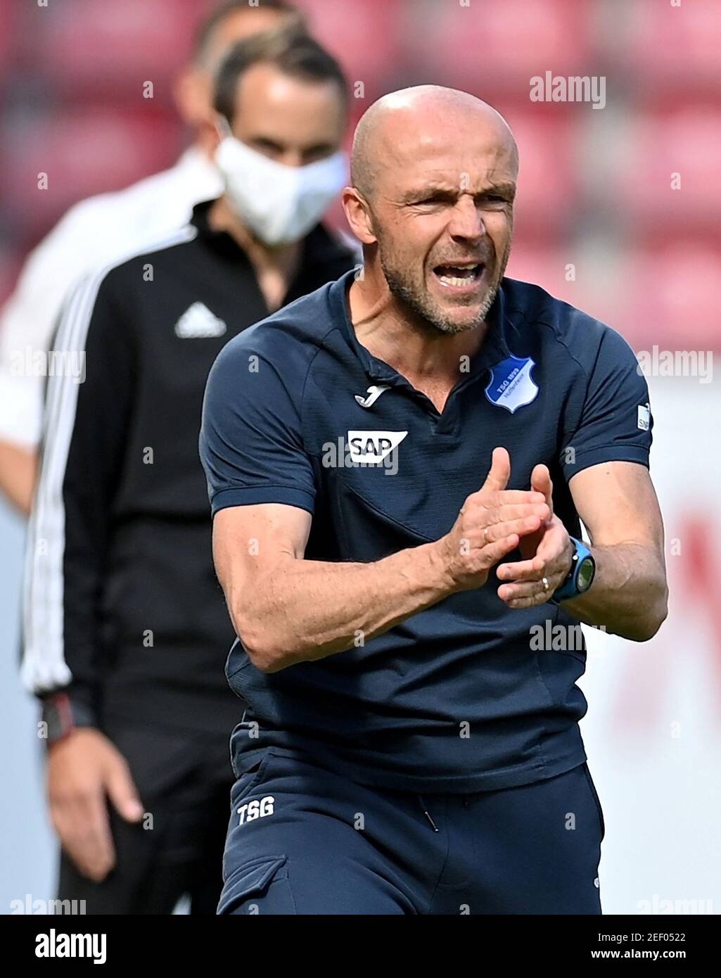 Soccer Football - Bundesliga - 1. FSV Mainz 05 v TSG 1899 Hoffenheim - Opel Arena, Mainz, Germany - May 30, 2020 Hoffenheim coach Alfred Schreuder, as play resumes behind closed doors following the outbreak of the coronavirus disease (COVID-19) Sascha Steinbach/Pool via REUTERS    DFL regulations prohibit any use of photographs as image sequences and/or quasi-video Stock Photo