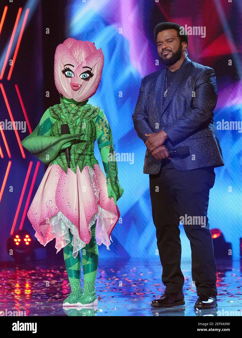 The Masked Dancer From Left Tulip Host Craig Robinson Super Six Season 1 Ep 105 Aired Jan 27 2021 Photo Michael Becker C Fox Courtesy Everett Collection Stock Photo Alamy