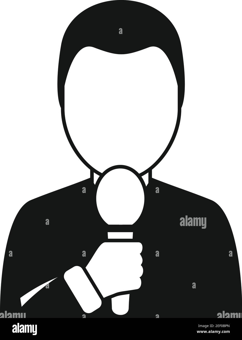 Tv presenter icon, simple style Stock Vector Image & Art - Alamy