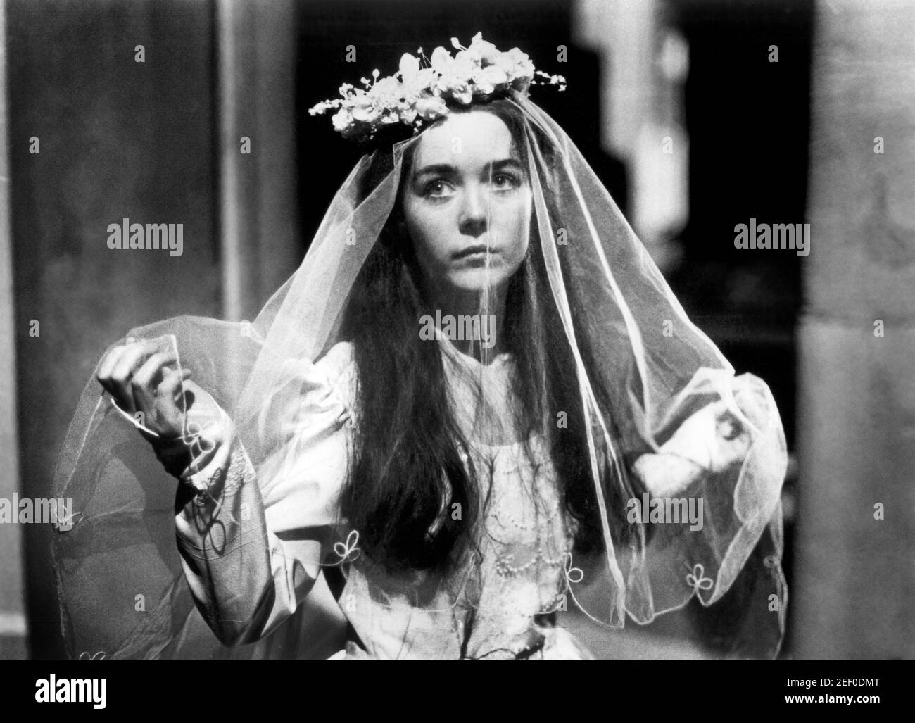 Caroline Milmoe, on-set of the Film, "Magic Toyshop", Palace Pictures (UK), Roxie Releasing (US),1987 Stock Photo