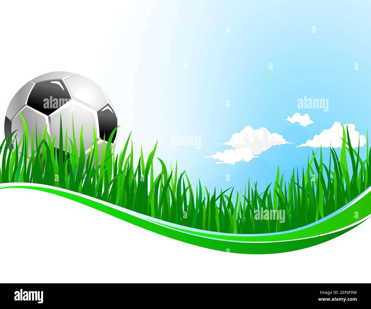Soccer or football game background design template for fan club or college  team championship and sport tournament. Vector soccer ball on arena stadium  Stock Vector Image & Art - Alamy