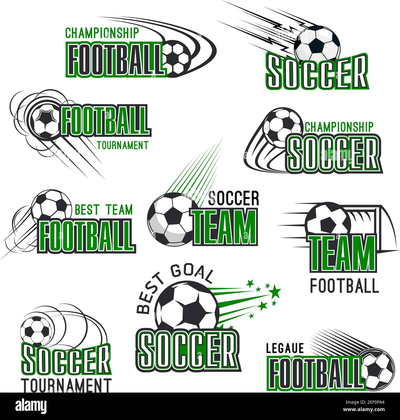 Soccer cup championship icons templates for football club or college ...