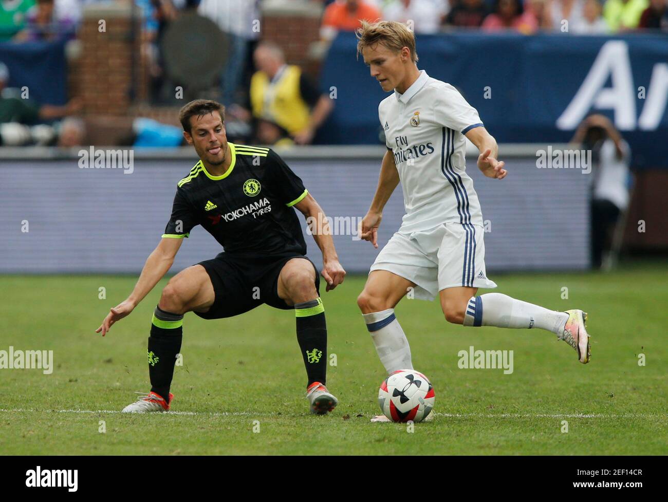 Football Soccer Real Madrid V Chelsea International Champions Cup Michigan Stadium Ann Arbor United States Of America 16 17 30 7 16 Real Madrid S Martin Odegaard In Action With Chelsea S