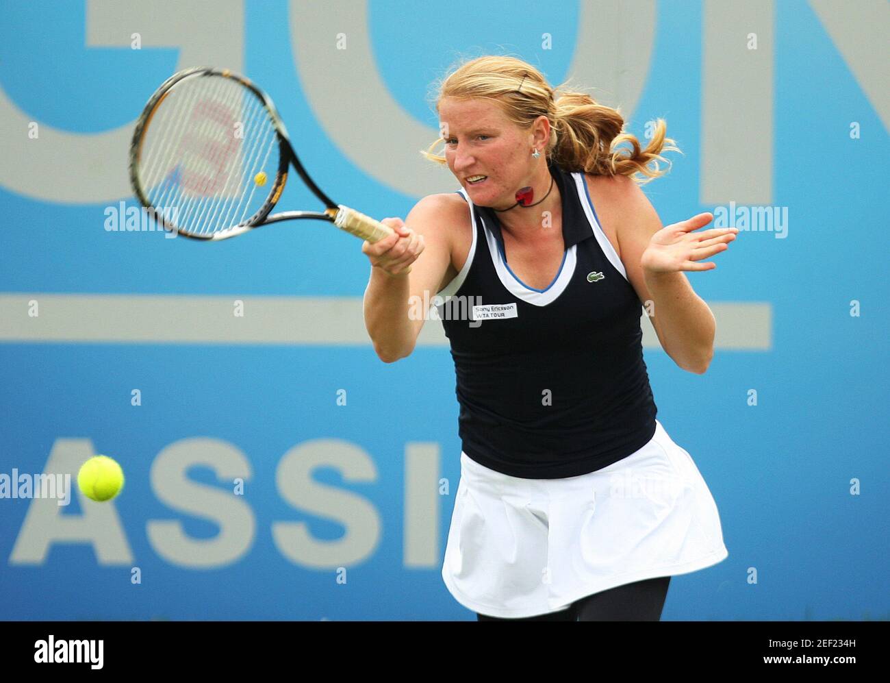 Tennis - AEGON Classic - Birmingham - 7/6/10 Russia's Alla Kudryavtseva in  action Mandatory Credit: Action Images / Steven Paston Livepic Stock Photo  - Alamy