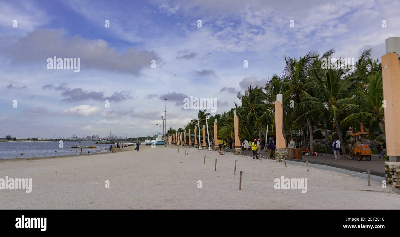 Ancol Carnival Beach in Jakarta, Indonesia Stock Photo
