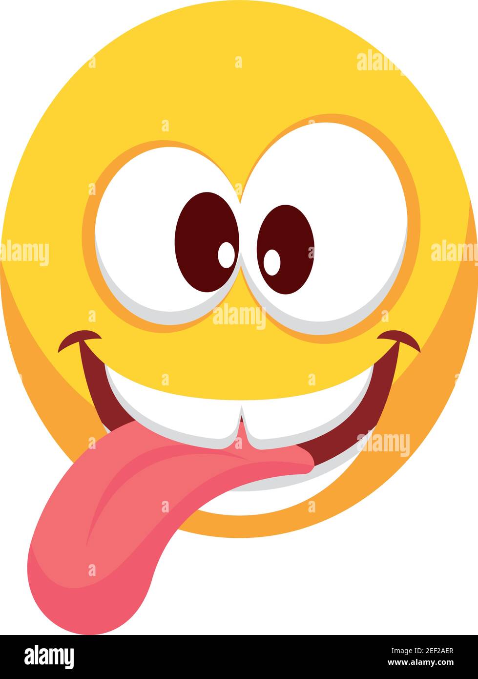 crazy face emoji with tongue out vector illustration design Stock Vector  Image & Art - Alamy