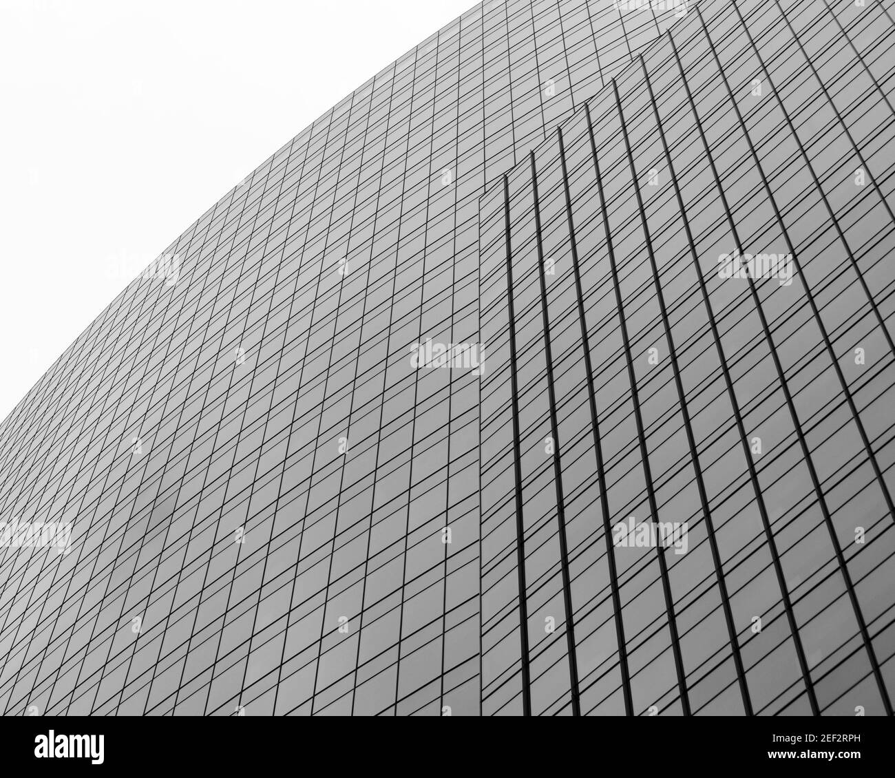 Abstract building exterior in Seattle, WA. Stock Photo