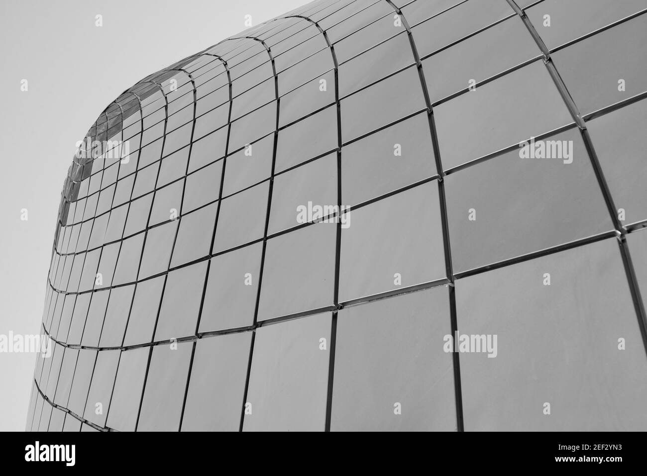 Interesting perspective of the Museum of Glass in Tacoma, WA. Stock Photo