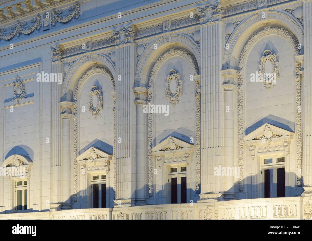 Exterior of the Pantages Theater in Tacoma, WA. Stock Photo