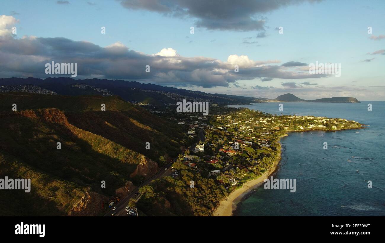 Drone of hawaiian beach hi-res stock photography and images - Alamy