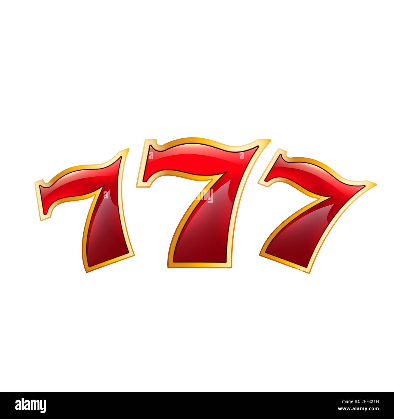 Casino poker jackpot lucky 7 seven numbers icon. Vector isolated symbol of  luck numbers for casino online poker game, gambling slot machine or wheel o  Stock Vector Image & Art - Alamy