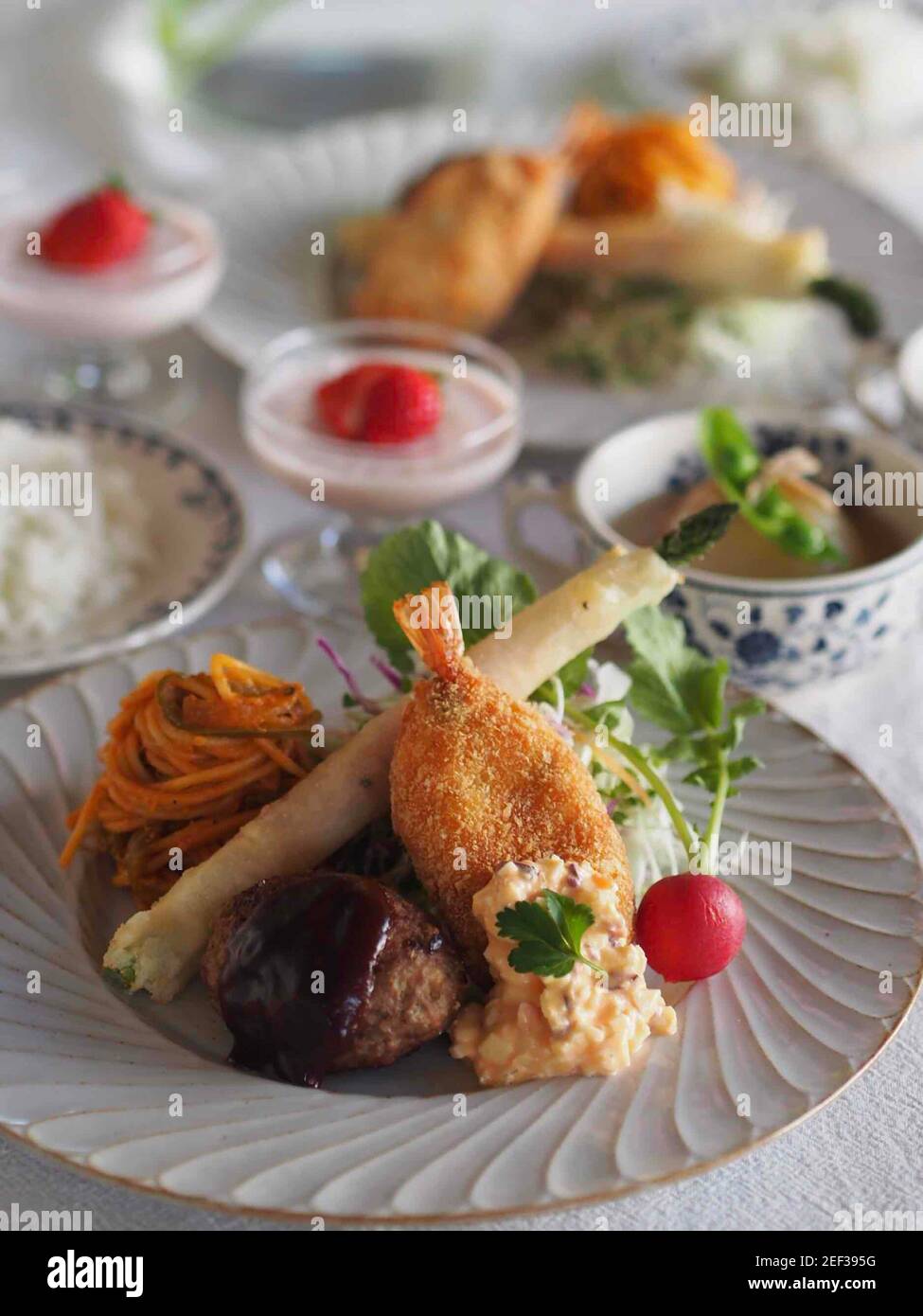 Japanese Style Deep Fried Prawn Stock Photo Alamy