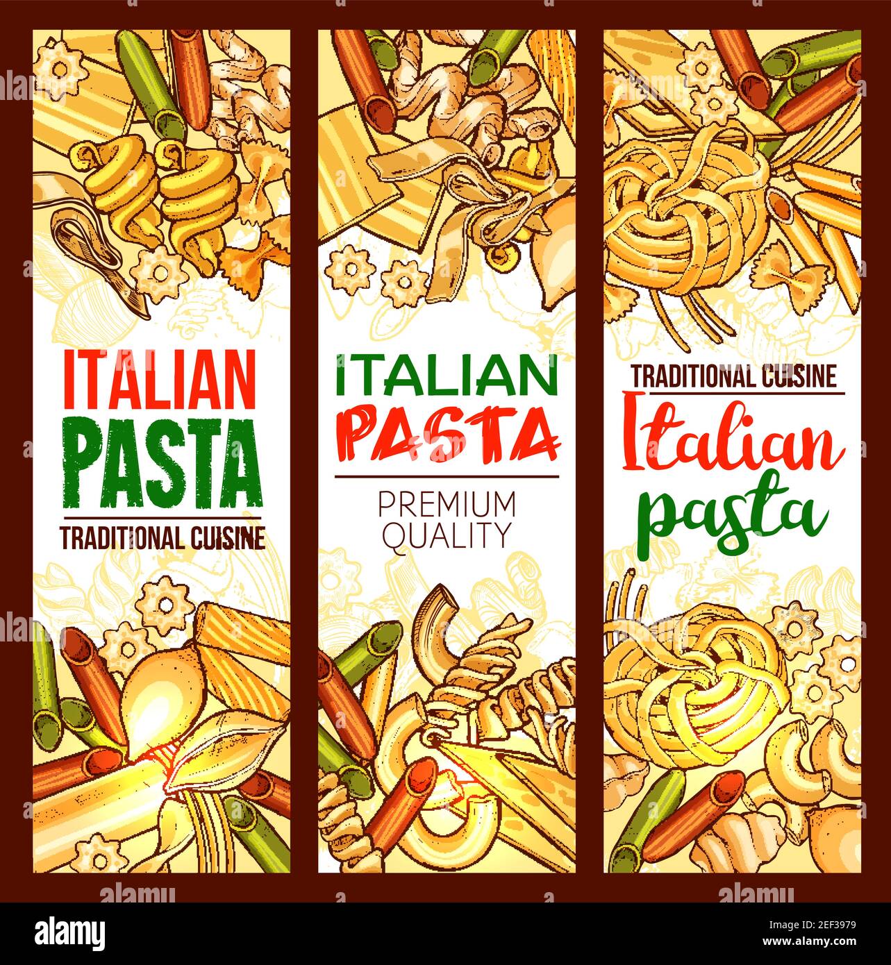 Premium Vector  Watercolor drawing pasta types set cute vintage  illustration pasta italian food cuisines