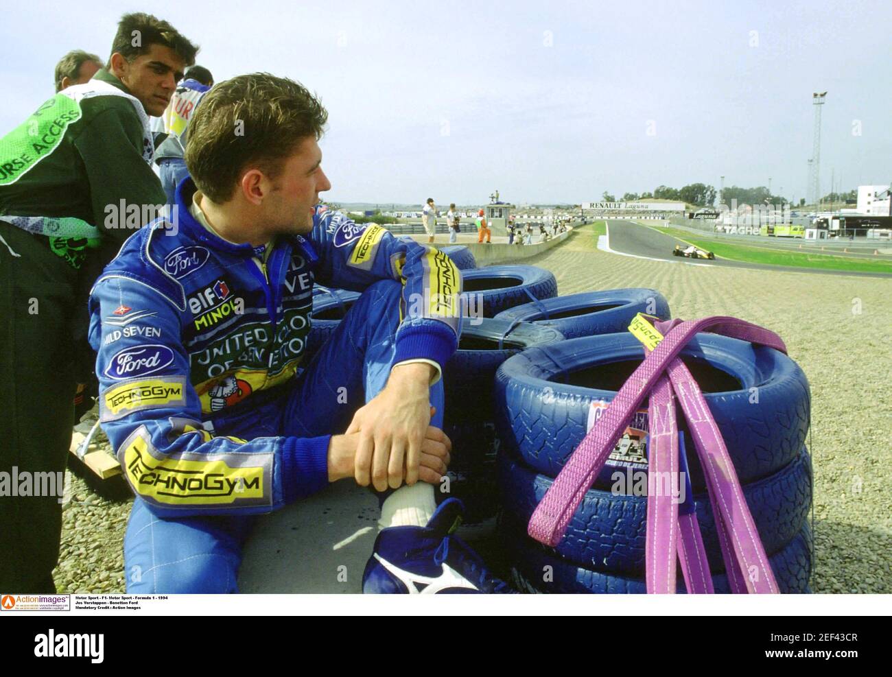Motor Sport - F1 - Motor Sport - Formula 1 - 1994 Jos Verstappen - Benetton  Ford Mandatory Credit : Action Images Stock Photo - Alamy